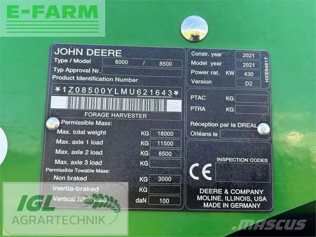 John Deere 8500i Mašine za stočnu hranu sa sopstvenim pogonom