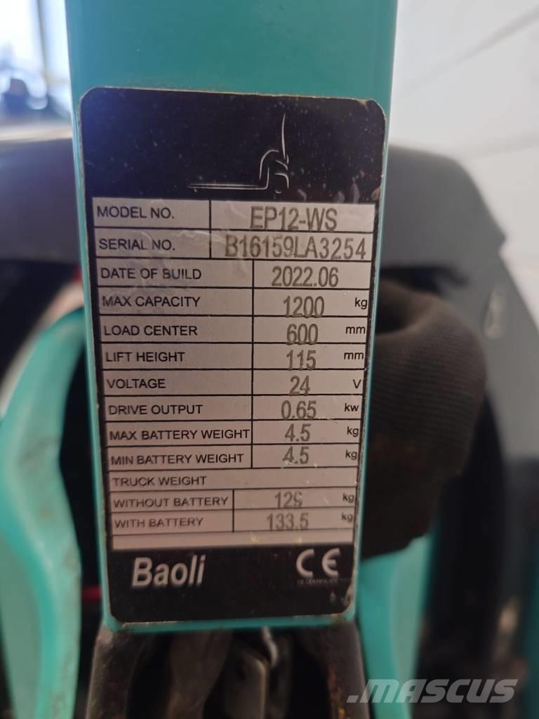 Baoli EP 12 Li-ION Nisko podizni električni viljuškar