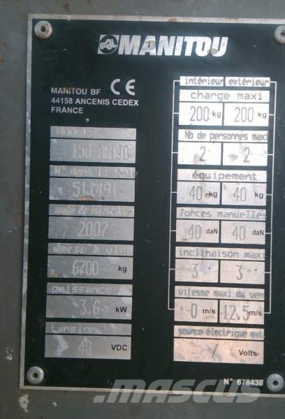 Manitou 150 AETJC Zglobne podizne platforme