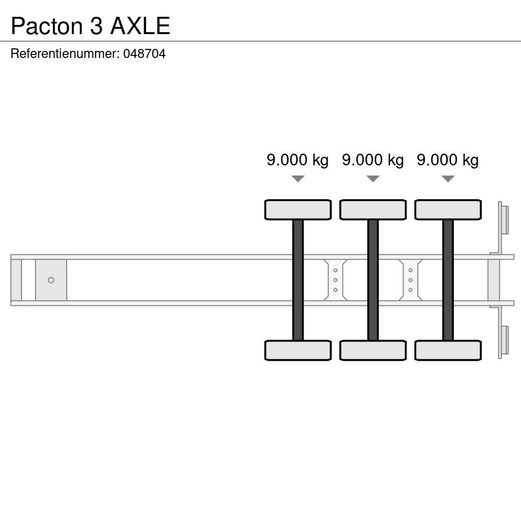 Pacton 3 AXLE Kontejnerske poluprikolice