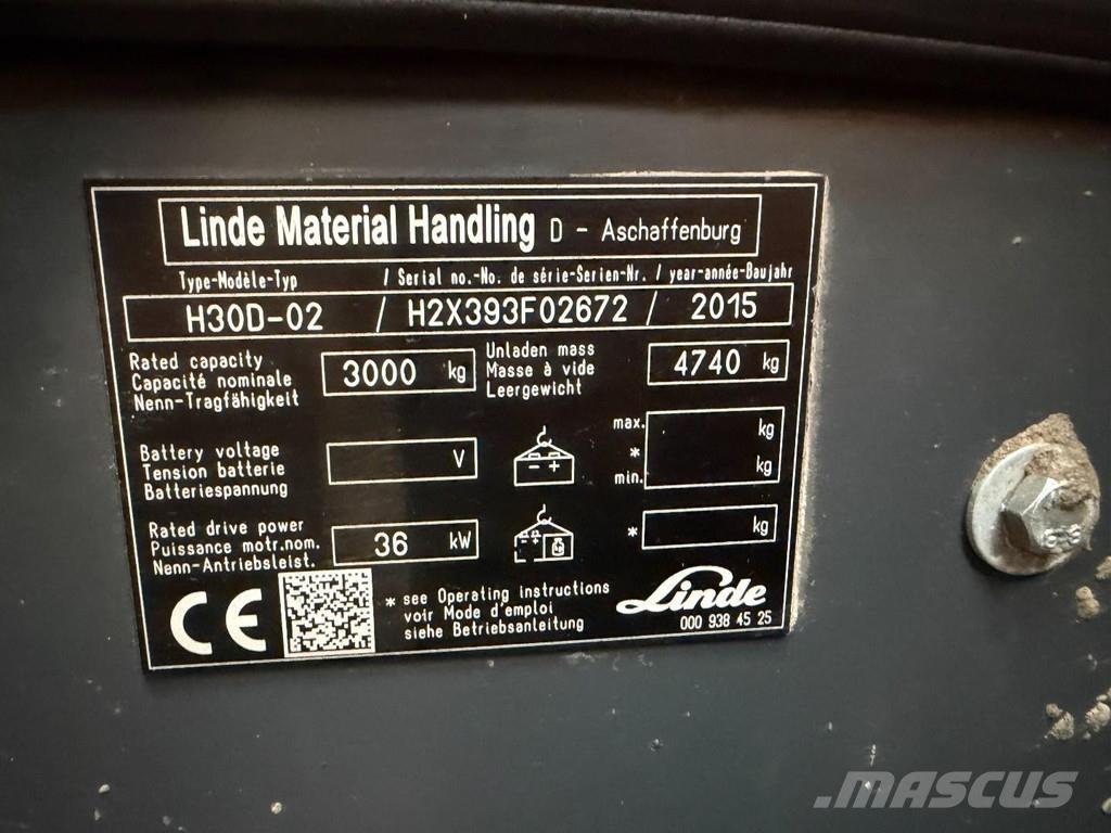 Linde H30D-02 Dizelski viljuškari