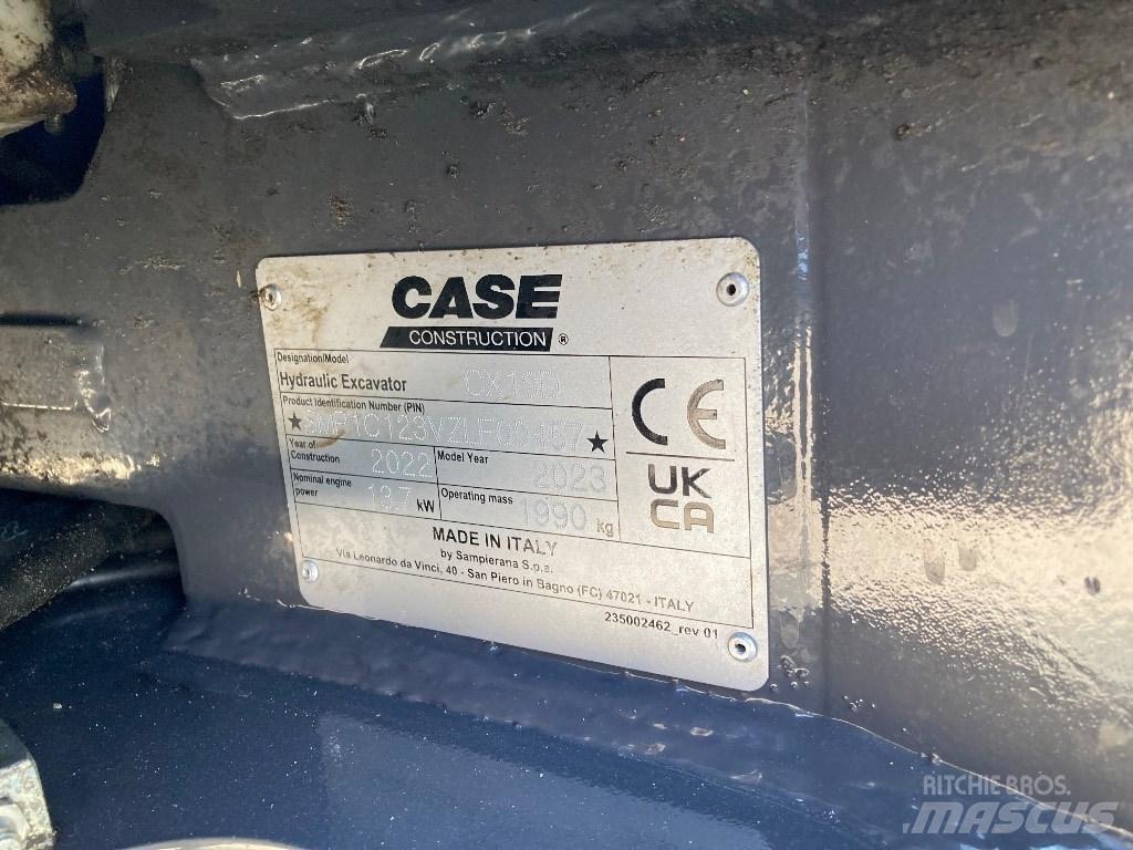 CASE CX 19 D Mini bageri < 7t