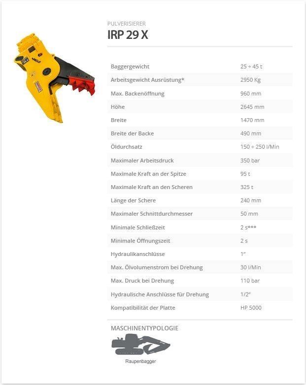 Indeco IRP 29 X Drobilice za građevinarstvo