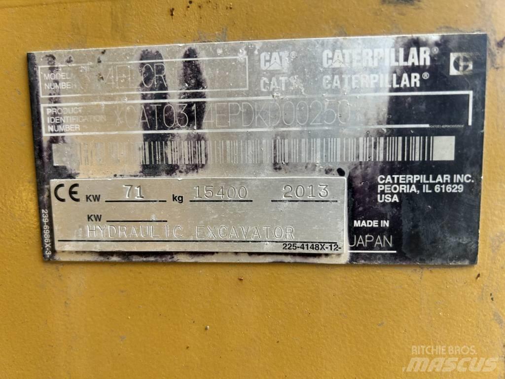 CAT 314 E LCR Bageri guseničari