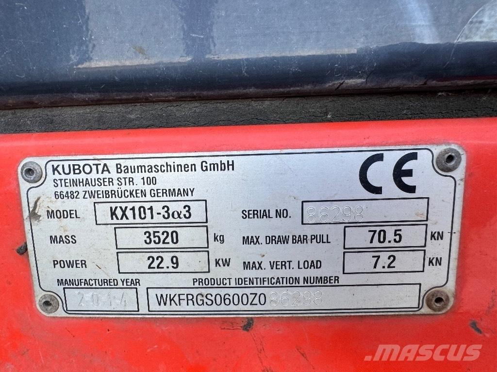 Kubota KX 101-3 A 3 Mini bageri < 7t
