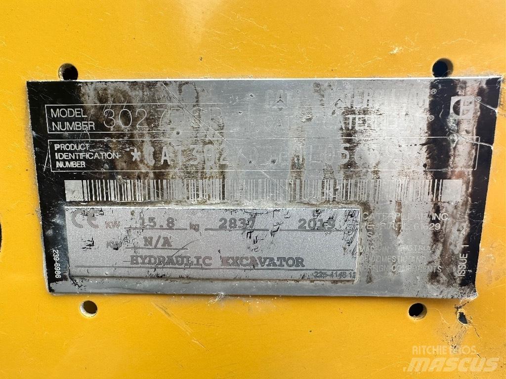 CAT 302.7 D CR Mini bageri < 7t