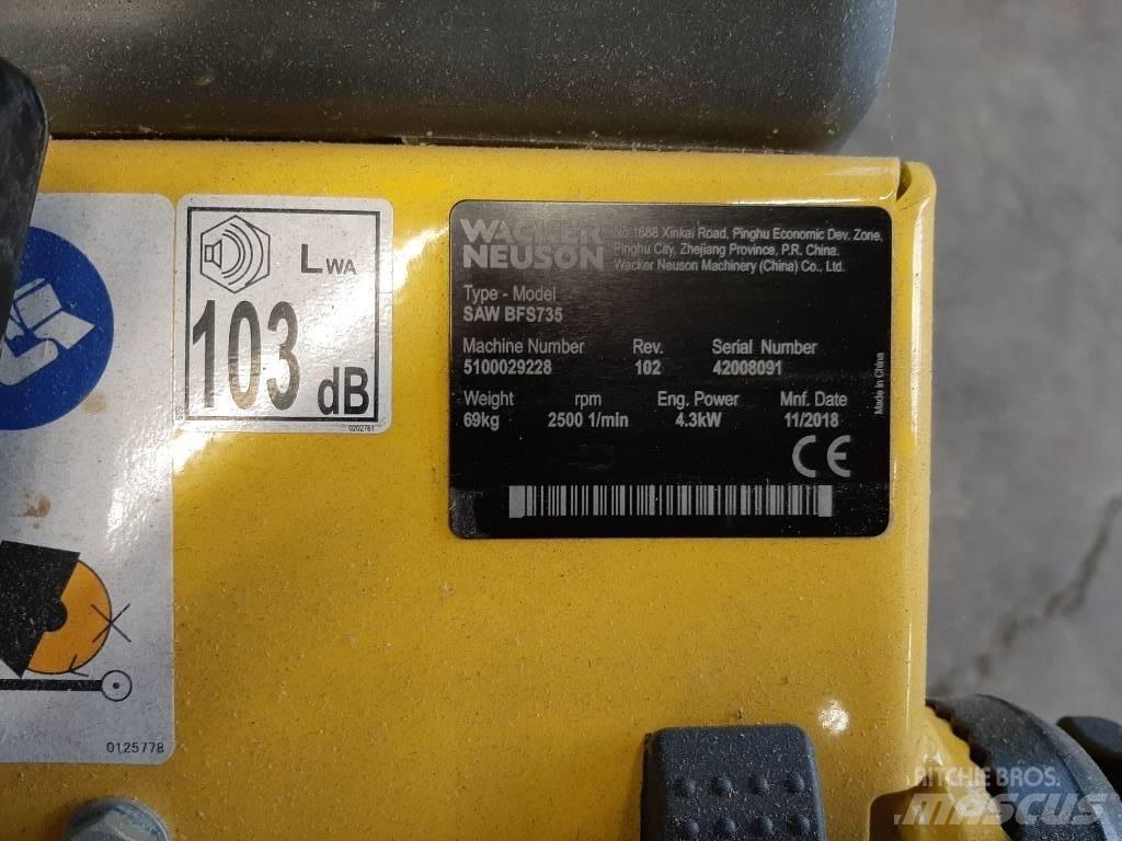 Wacker Neuson BFS735 Testere za kamen i beton
