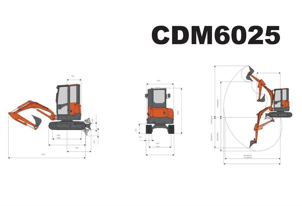 Lonking CDM6025 Mini bageri < 7t