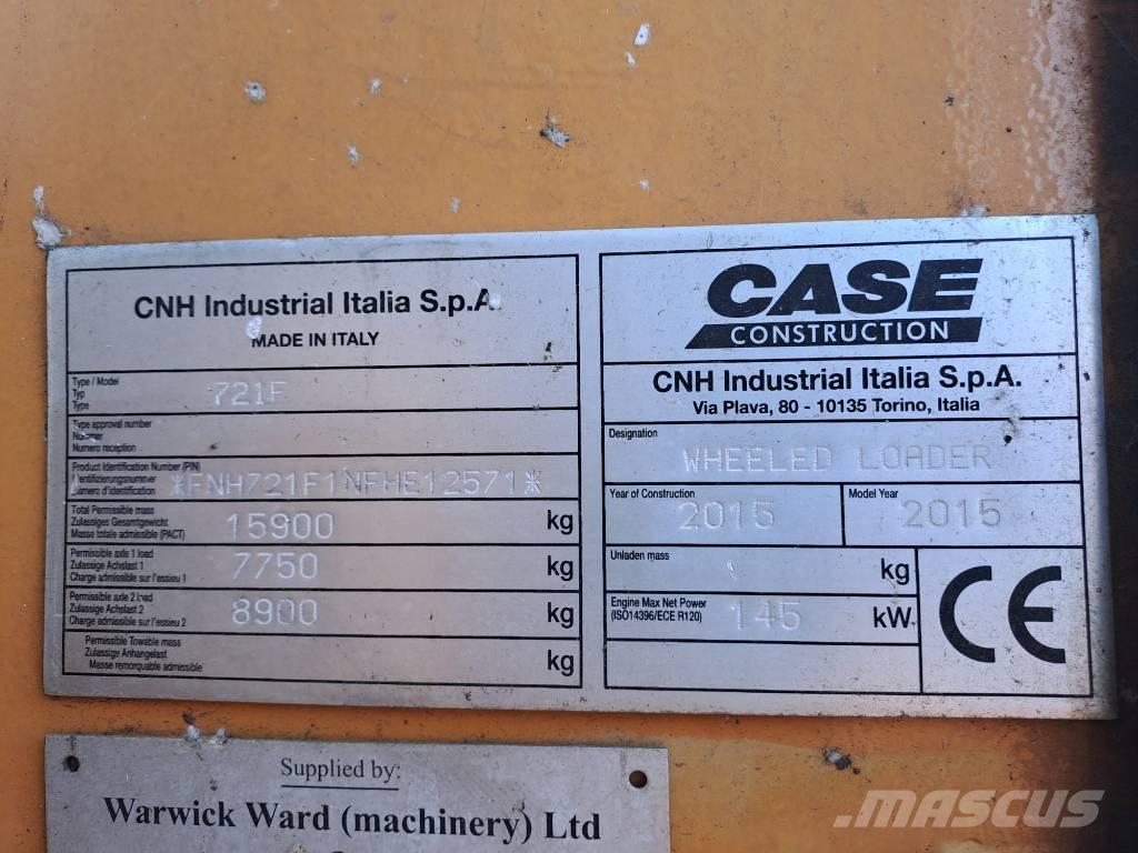 CASE 721 F XR Utovarivači na točkove