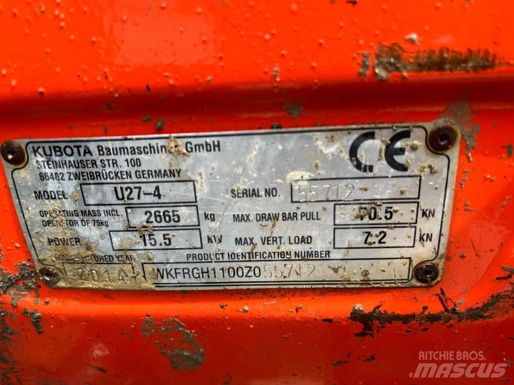 Kubota U 27-4 Mini bageri < 7t