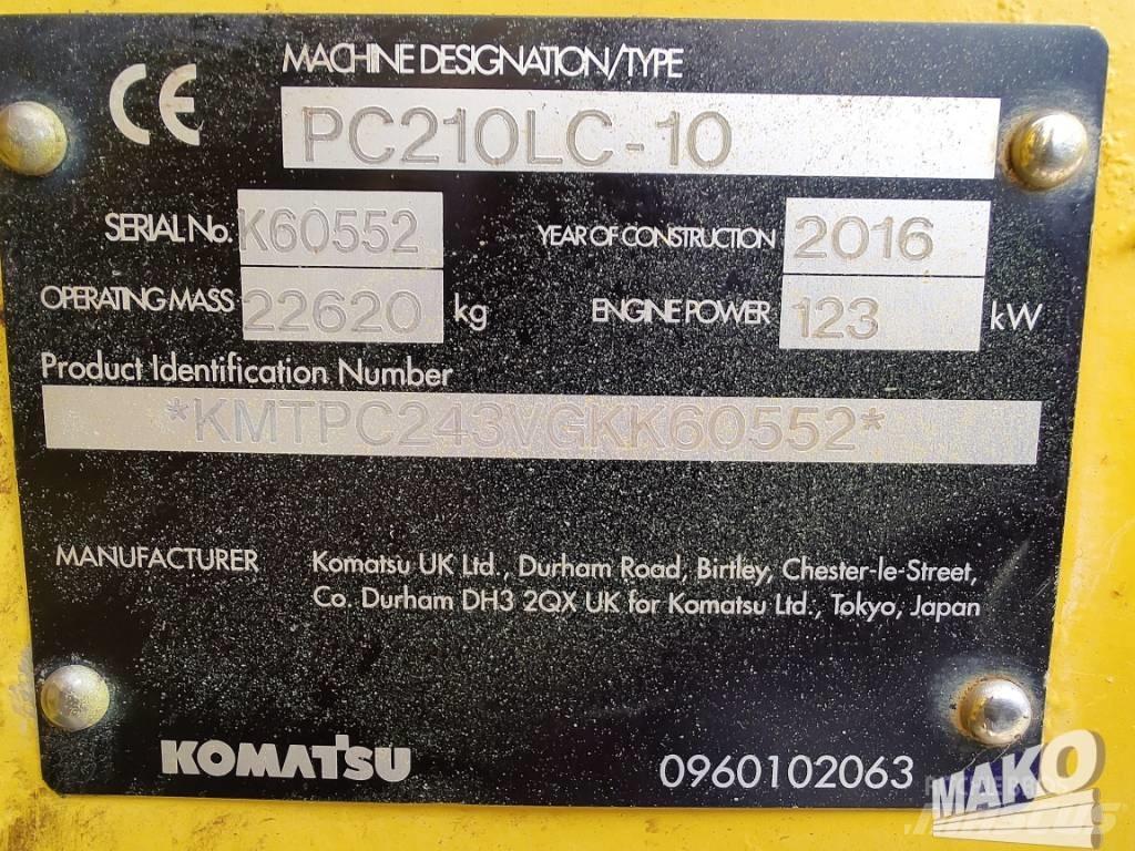 Komatsu PC 210 LC-10 Bageri guseničari
