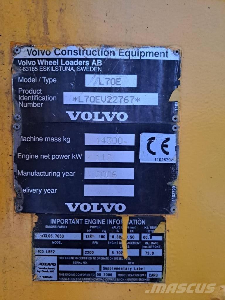 Volvo L 70 E Utovarivači na točkove
