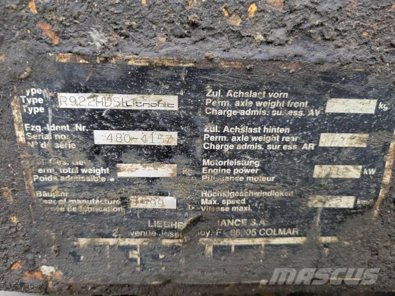 Liebherr 922 Bageri guseničari