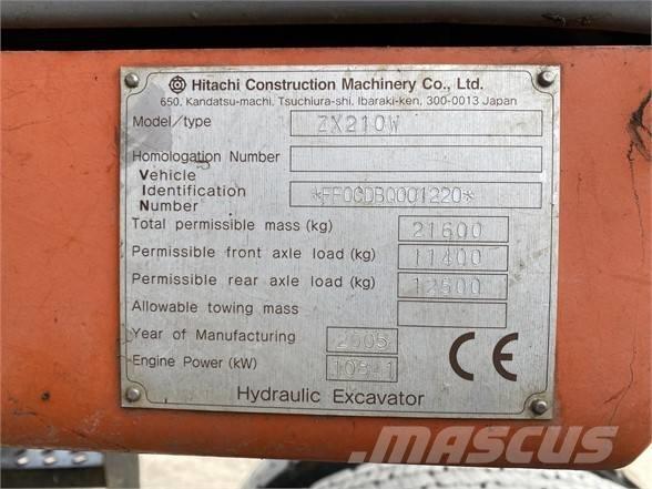 Hitachi ZX 210 W Bageri točkaši