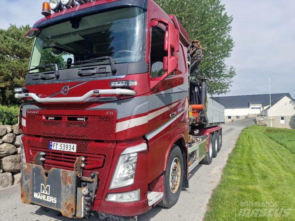 Volvo FH 540 Rol kiper kamioni sa kukom za podizanje tereta