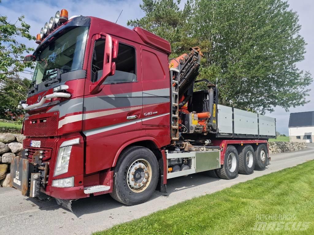 Volvo FH 540 Rol kiper kamioni sa kukom za podizanje tereta