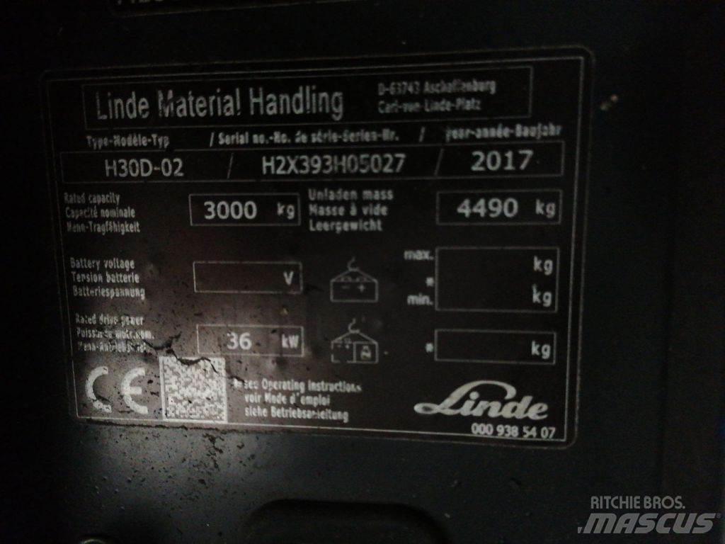 Linde H30D-02 Dizelski viljuškari