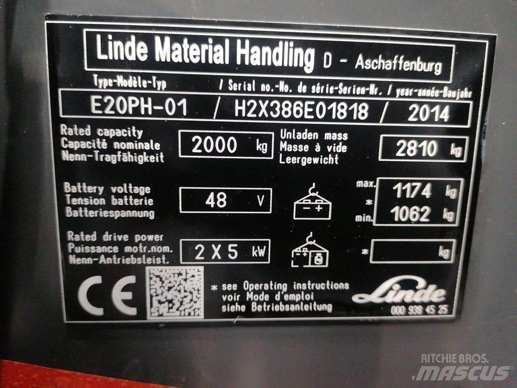 Linde E20PH-01 Električni viljuškari