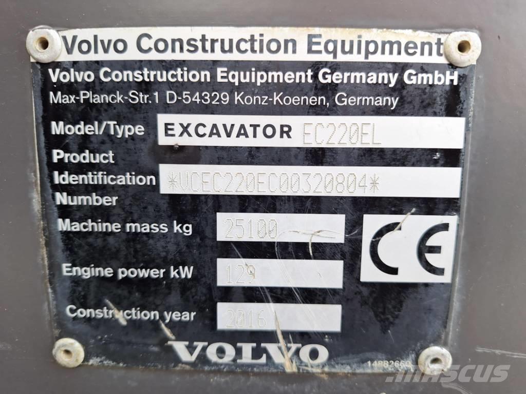 Volvo EC 220 EL Bageri guseničari