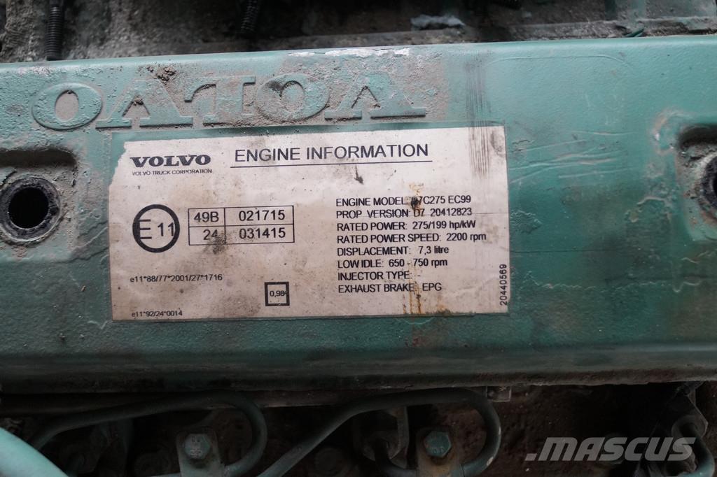 Volvo D7C 275 USED Motori za građevinarstvo