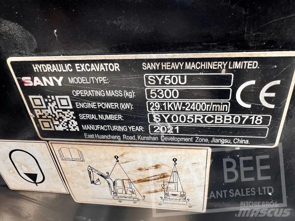 Sany SY 50 U Mini bageri < 7t