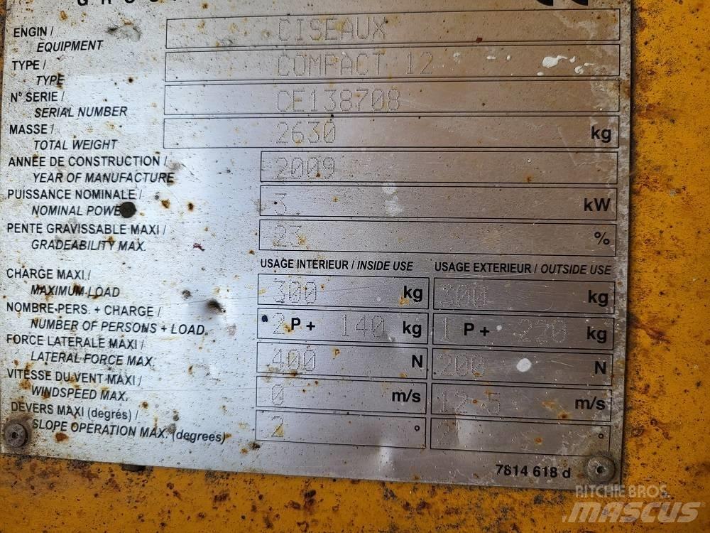 Haulotte Compact 12 Makazaste platforme