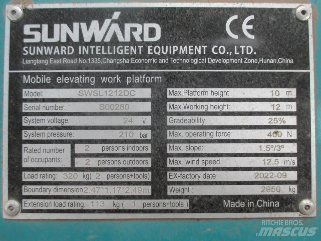 Sunward SWSL 1212 DC Makazaste platforme