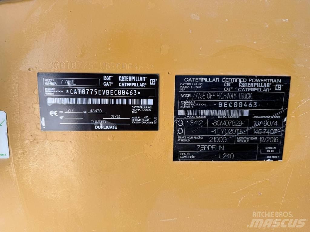 CAT 775 E Kruti damperi