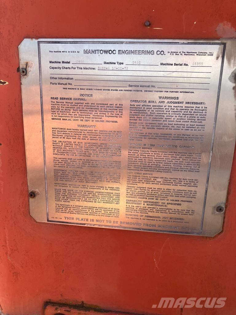 Manitowoc 4600 Polovni dreglajn bager