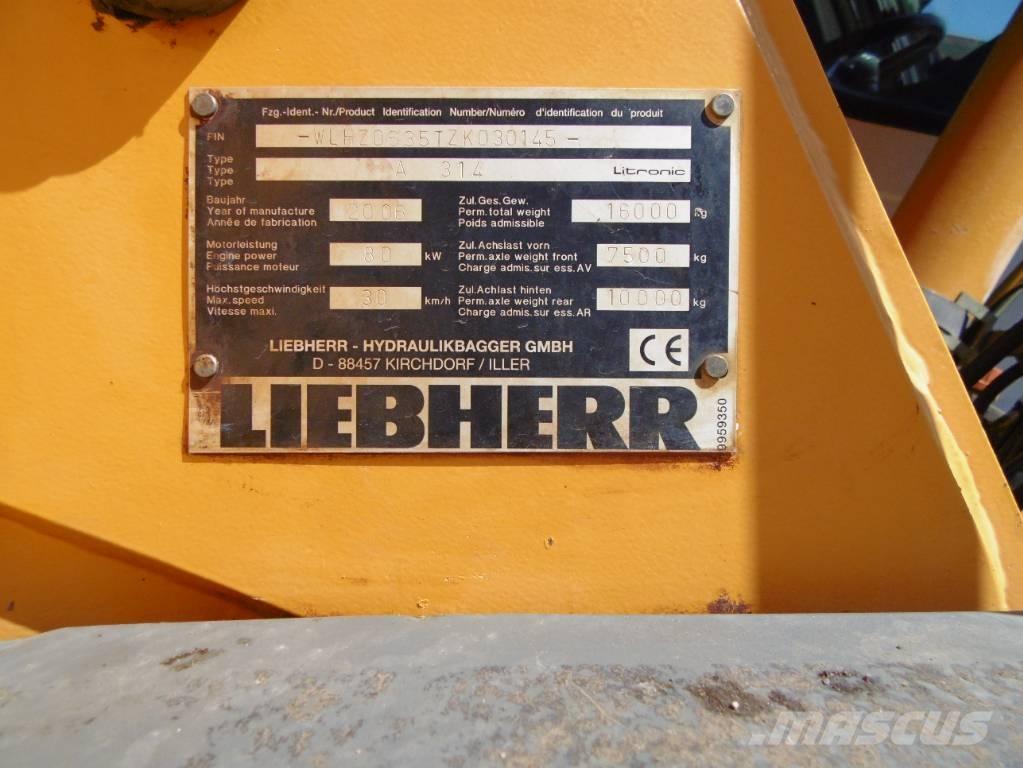 Liebherr A314 Bageri točkaši