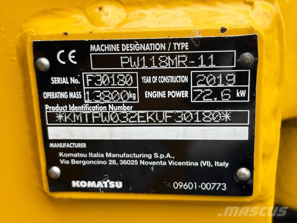 Komatsu PW118-11 Bageri točkaši