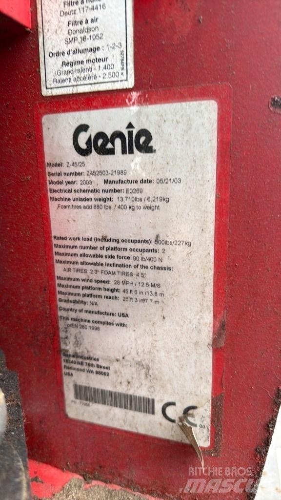 Genie Z 45 Zglobne podizne platforme