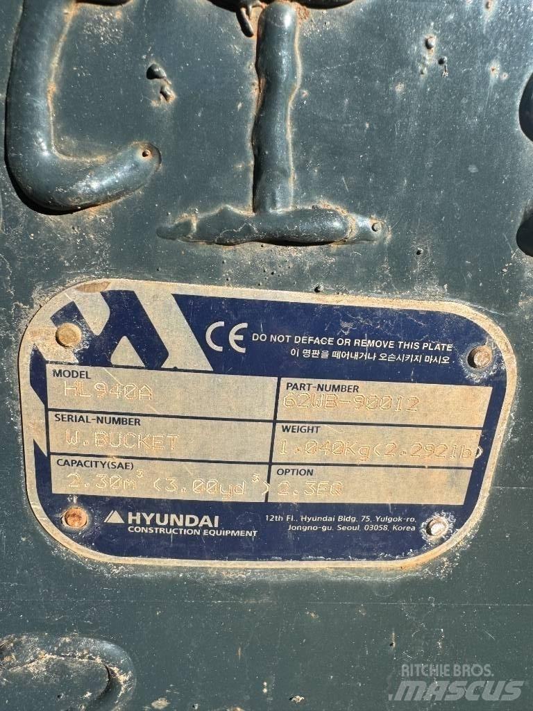 Hyundai HL 940 Utovarivači na točkove