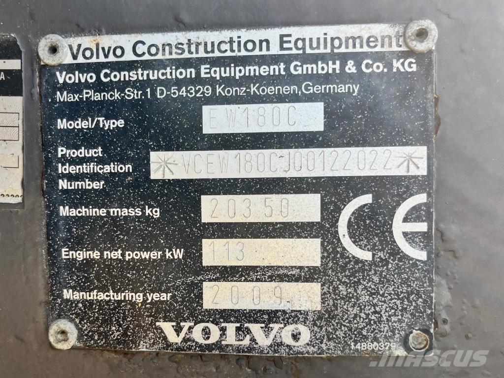 Volvo EW 180 C Bageri točkaši