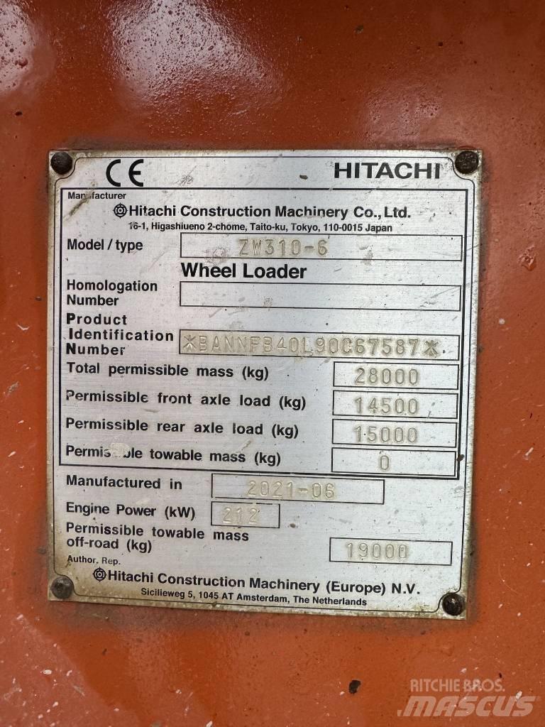Hitachi ZW 310-6 Utovarivači na točkove