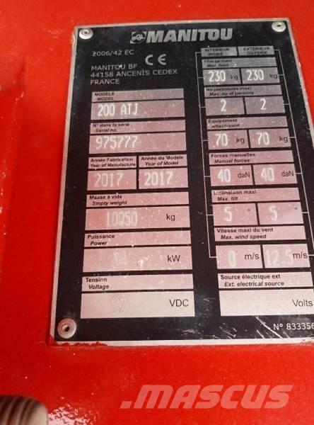 Manitou 200ATJ  RC Zglobne podizne platforme