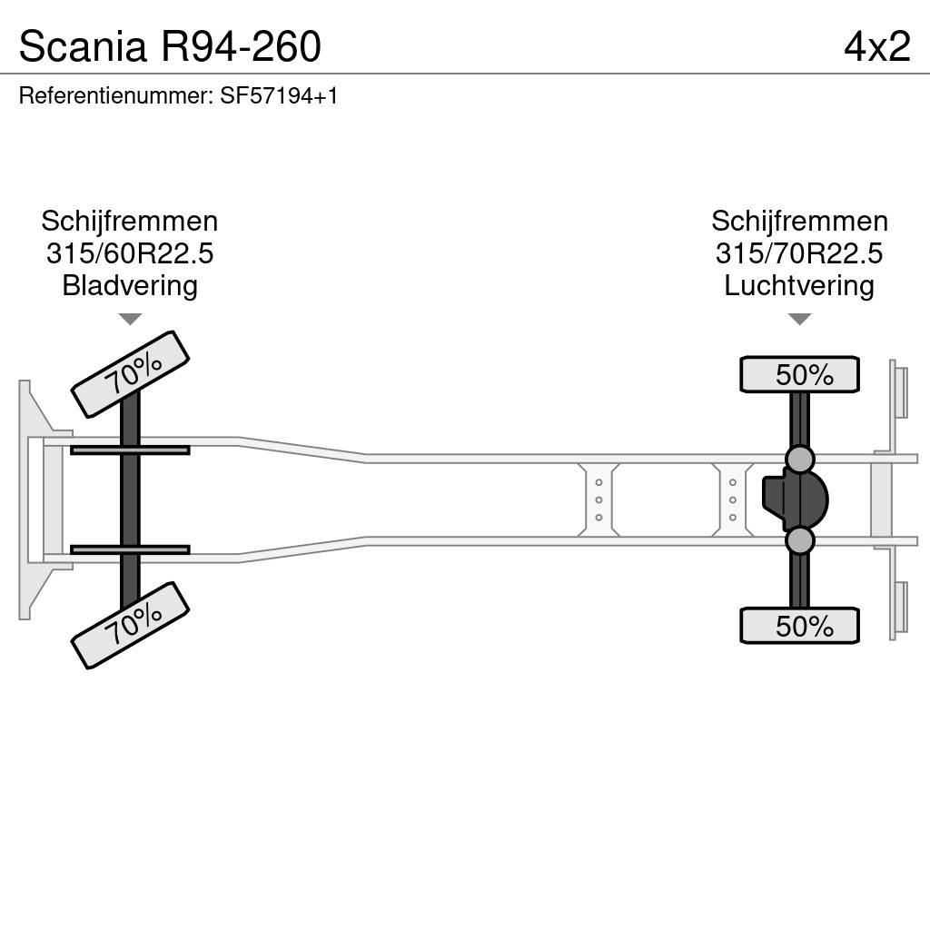 Scania R94-260 Kamioni sa ciradom