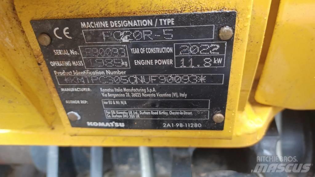 Komatsu PC 20 MR-5 Mini bageri < 7t