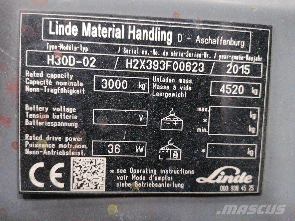 Linde H30D-02 Dizelski viljuškari