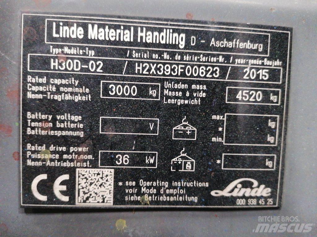 Linde H30D-02 Dizelski viljuškari