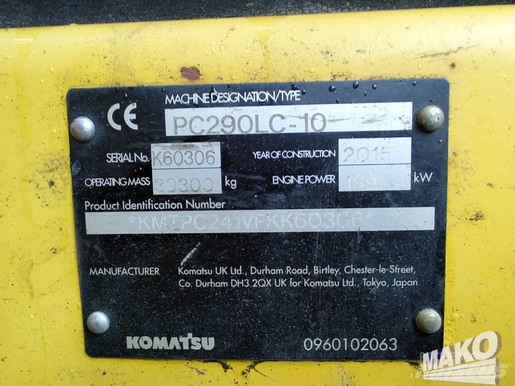 Komatsu PC 290 Bageri guseničari