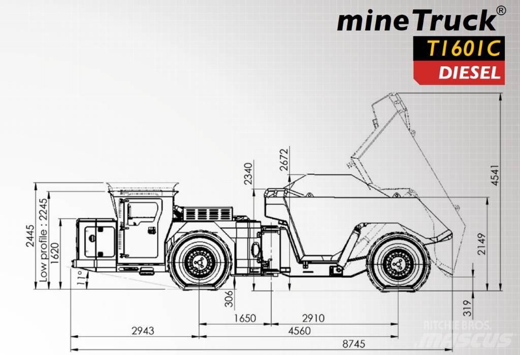  Aramine T1601C Polovni kamioni za podzemno rudarstvo