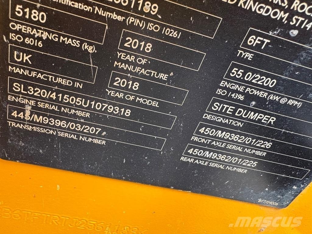 JCB 6T FT Damperi za gradilište