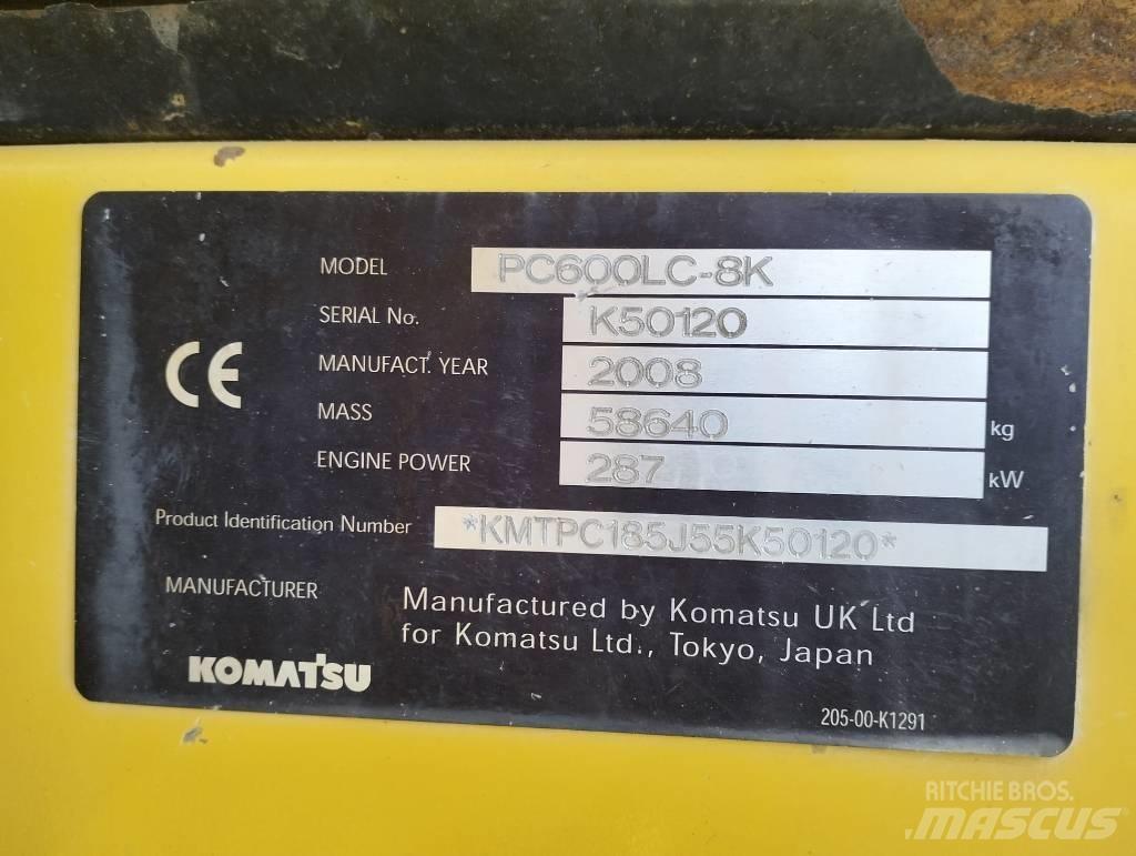 Komatsu PC600LC-8K Bageri guseničari