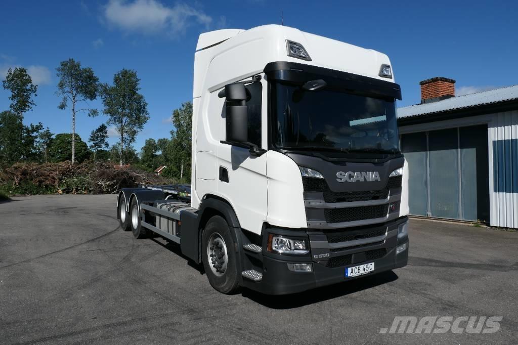 Scania G50B6x2NB Rol kiper kamioni sa kukom za podizanje tereta
