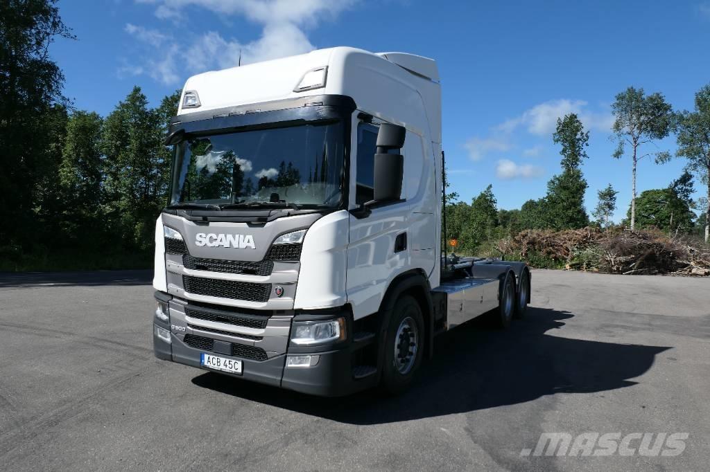 Scania G50B6x2NB Rol kiper kamioni sa kukom za podizanje tereta