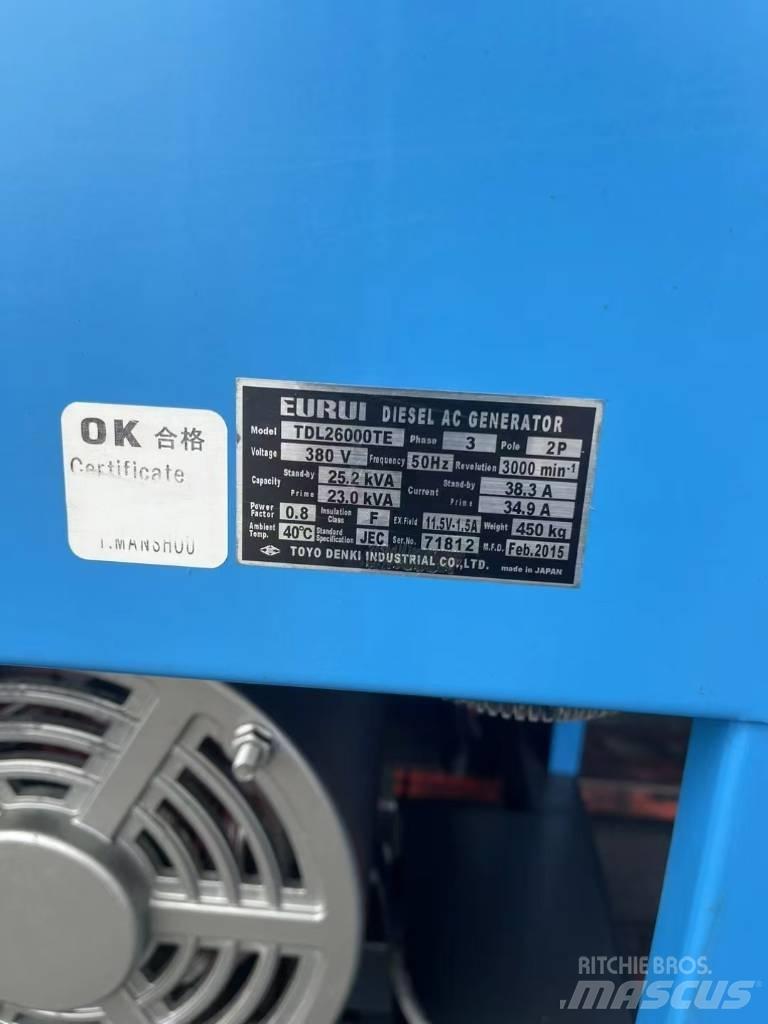Yanmar 25KVA Dizel generatori