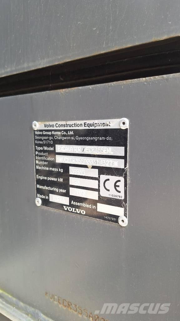Volvo ECR 355 ENL Bageri guseničari