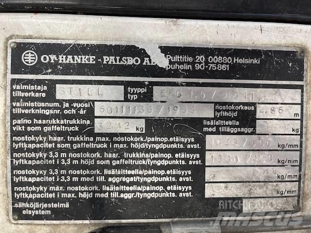 Still EFG1,5 / 6011 Električni viljuškari