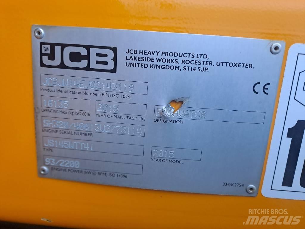 JCB JS145 W Bageri točkaši